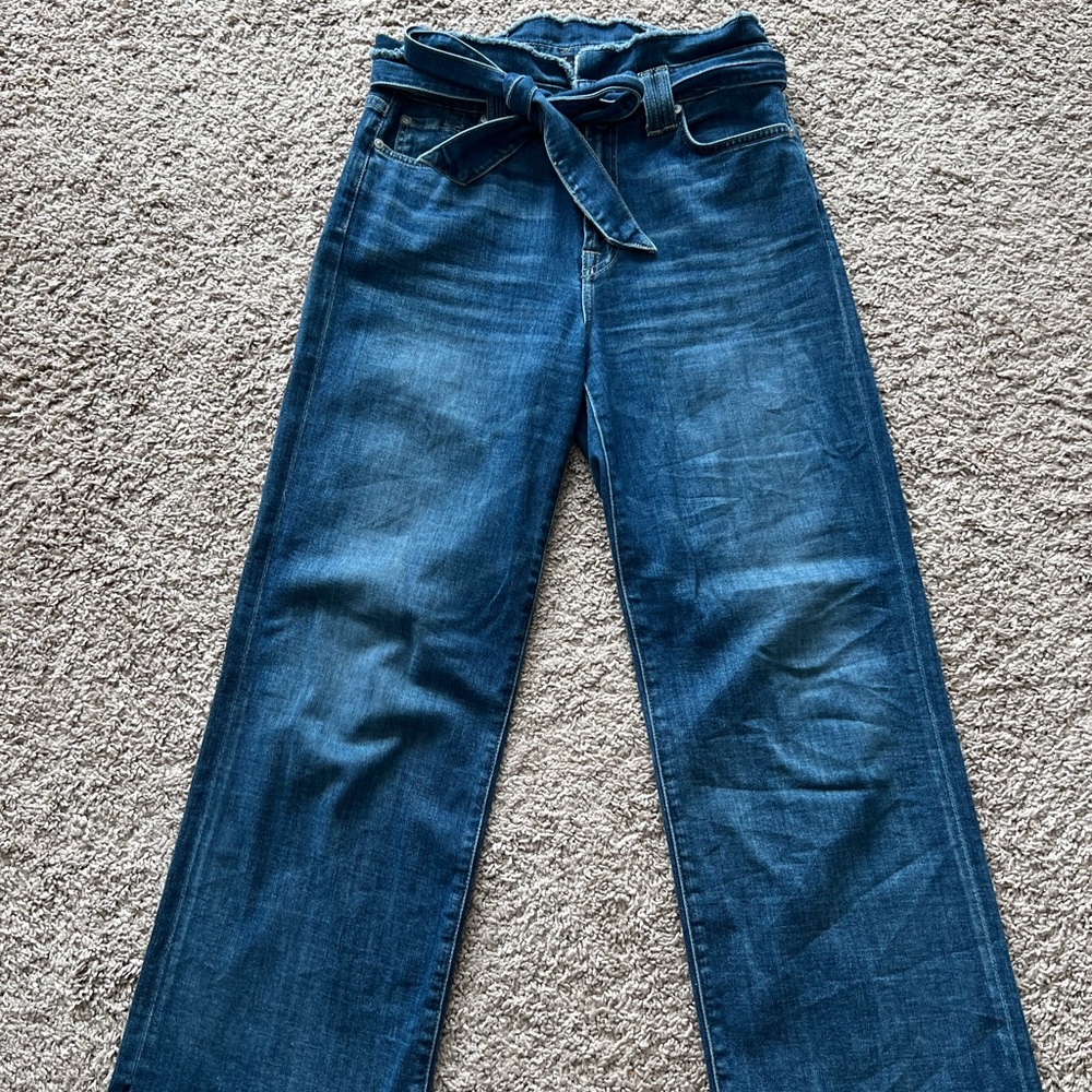 7 for all mankind jeans paper bag cropped Alexa jeans
